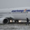 Vyprošťování Boeingu 737-800 v polských Katowicích VODOZNAK 13.03.2013