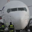 Vyprošťování Boeingu 737-800 v polských Katowicích VODOZNAK 13.03.2013