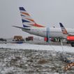 Vyprošťování Boeingu 737-800 v polských Katowicích VODOZNAK 13.03.2013