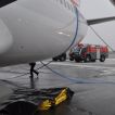Vyprošťování Boeingu 737-800 v polských Katowicích VODOZNAK 13.03.2013