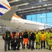 Vyprošťování Boeingu 737-800 v polských Katowicích VODOZNAK 13.03.2013